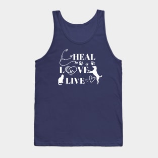 Heal Love Live Veterinarian, Doctor Veterinarians Tank Top